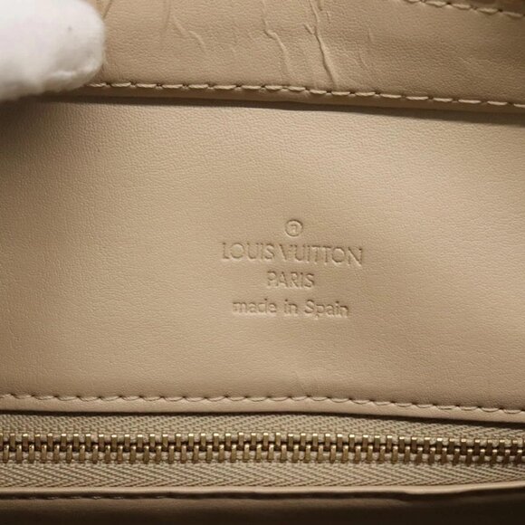 LOUIS VUITTON Monogram Vernis Houston Hand Bag Beige - Picture 9 of 16